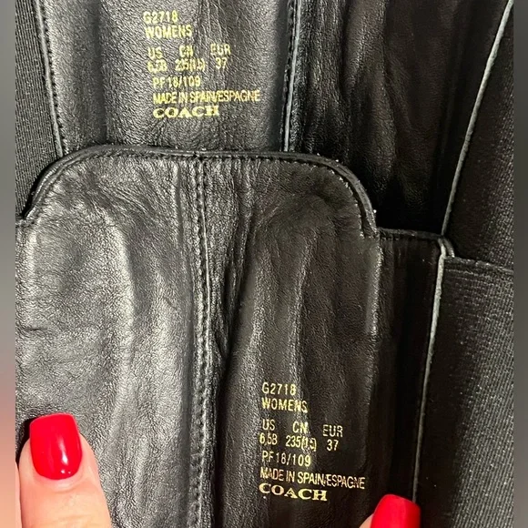 COACH Snakeskin Patchwork Lace Up Boots Size 6.5B EUC! G2718 - Picture 11 of 14